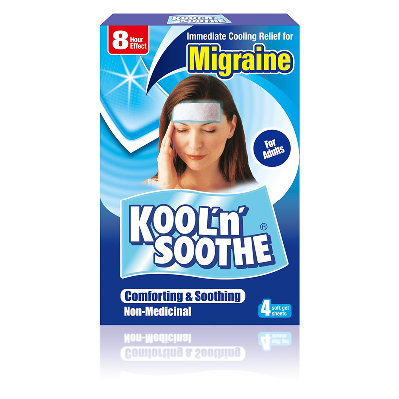 Kool n Soothe Migraine Soft Gel Sheets - 4  Pack